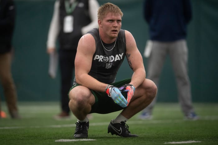 Colorado State TE Trey McBride at pro day
